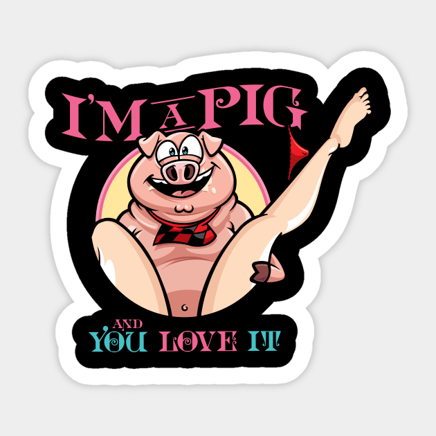 Sexual Piggy Sticker by Fracco